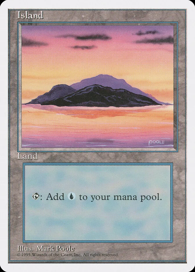 1995 Fourth Edition Island common #367 common card image