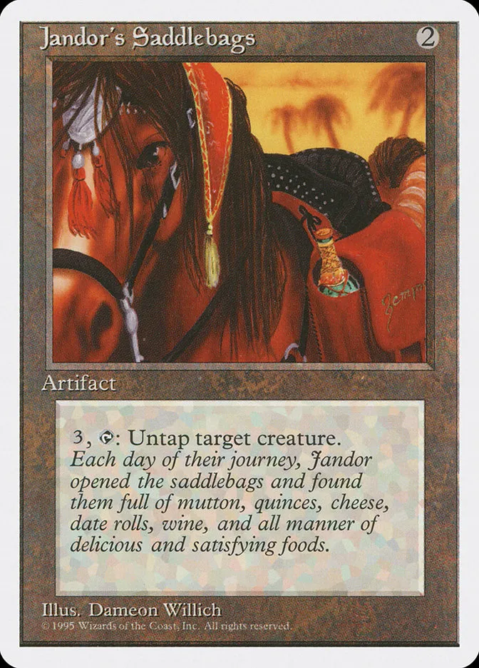 1995 Fourth Edition Jandor's Saddlebags rare #330 rare card image