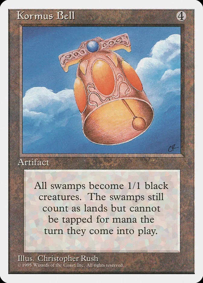 1995 Fourth Edition Kormus Bell rare #332 rare card image