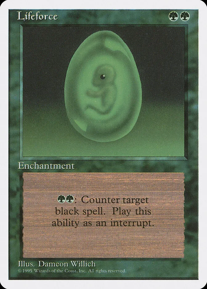 1995 Fourth Edition Lifeforce uncommon #257 uncommon card image