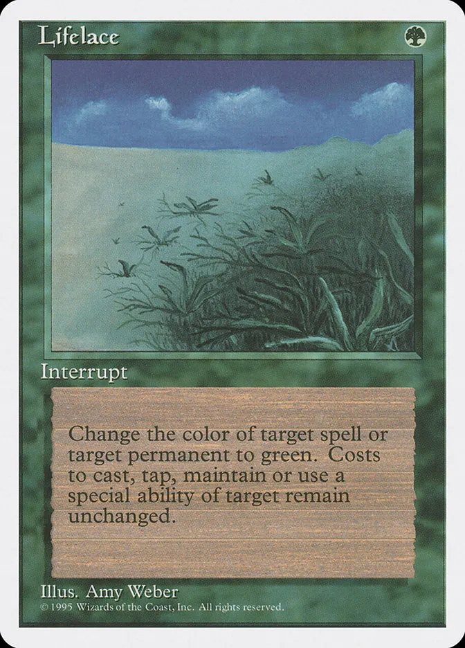 1995 Fourth Edition Lifelace rare #258 rare card image