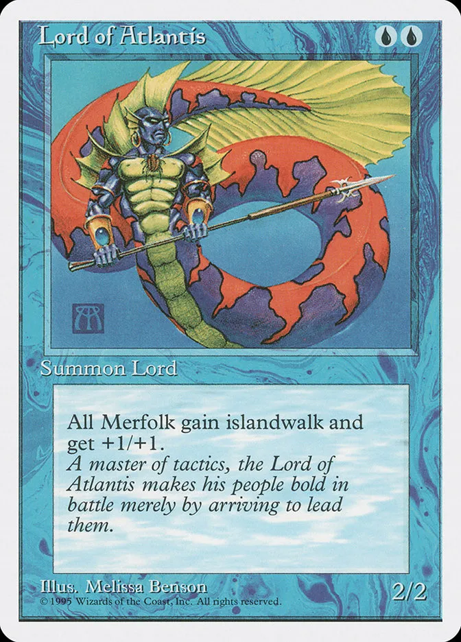 1995 Fourth Edition Lord of Atlantis rare #82 rare card image