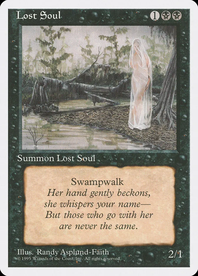 1995 Fourth Edition Lost Soul common #145 common card image