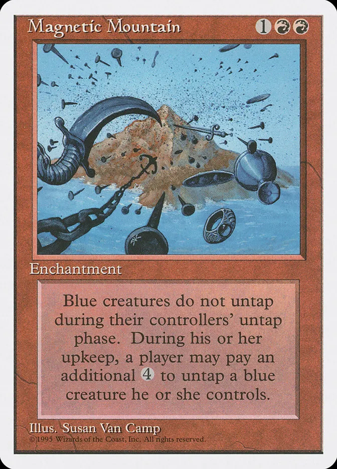 1995 Fourth Edition Magnetic Mountain rare #209 rare card image
