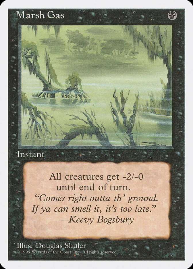 1995 Fourth Edition Marsh Gas common #146 common card image
