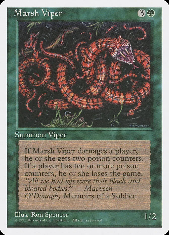 1995 Fourth Edition Marsh Viper common #263 common card image