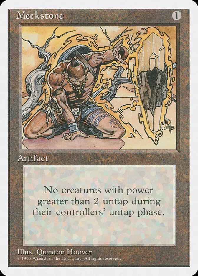 1995 Fourth Edition Meekstone rare #335 rare card image