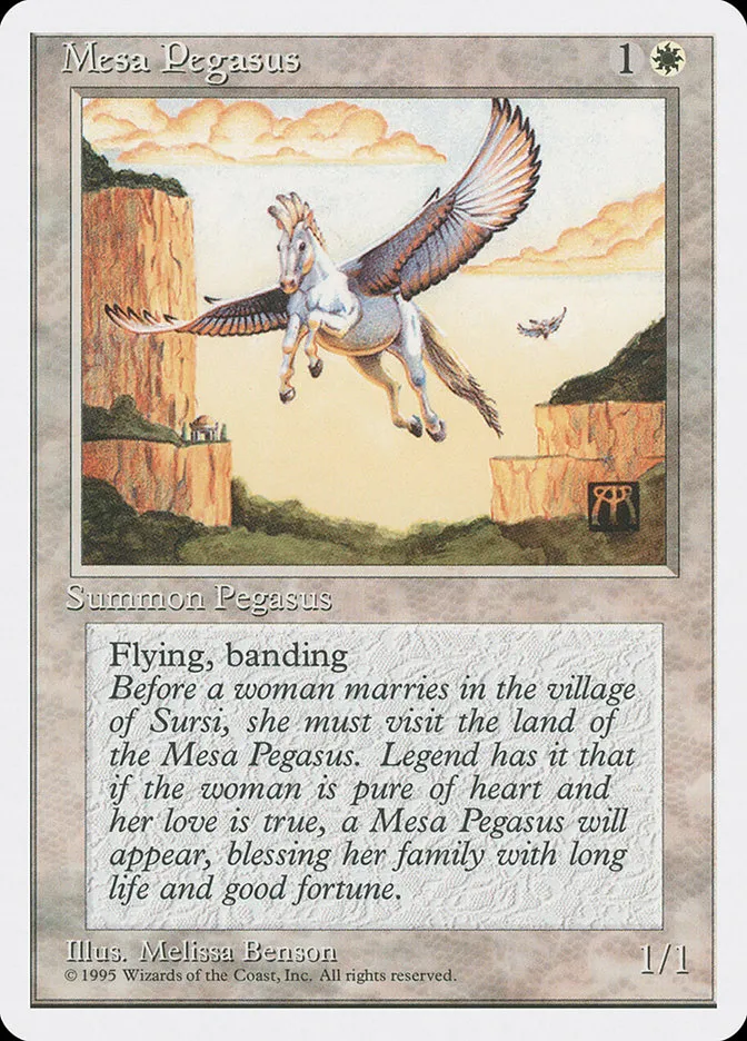 1995 Fourth Edition Mesa Pegasus common #35 common card image