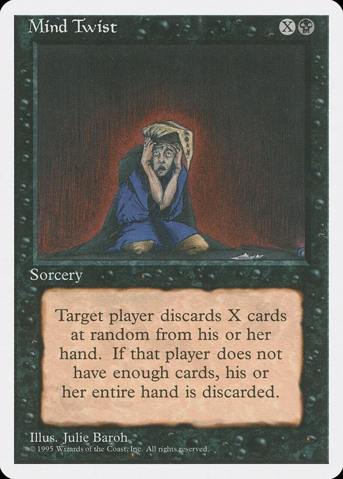 1995 Fourth Edition Mind Twist rare #147 rare card image