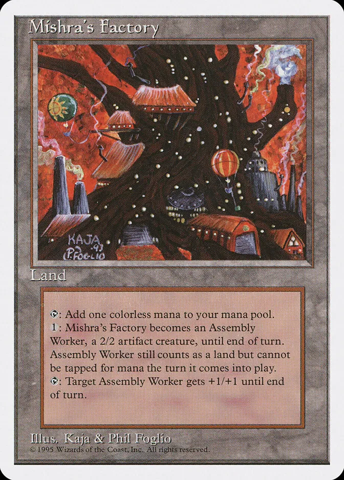 1995 Fourth Edition Mishra's Factory #361 uncommon card image