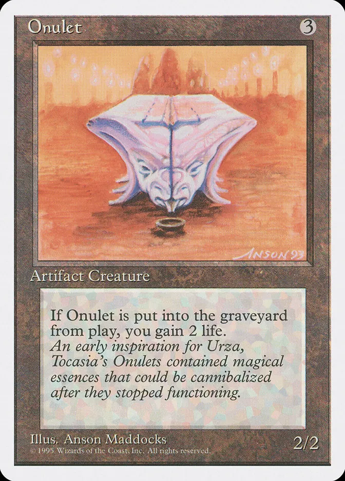 1995 Fourth Edition Onulet rare #340 rare card image