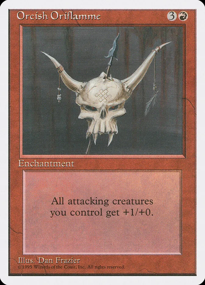 1995 Fourth Edition Orcish Oriflamme #215 uncommon card image