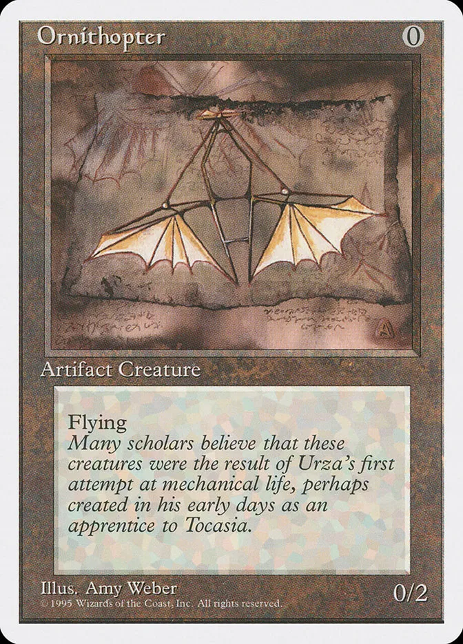 1995 Fourth Edition Ornithopter uncommon #341 uncommon card image