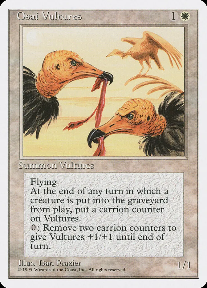 1995 Fourth Edition Osai Vultures uncommon #38 uncommon card image