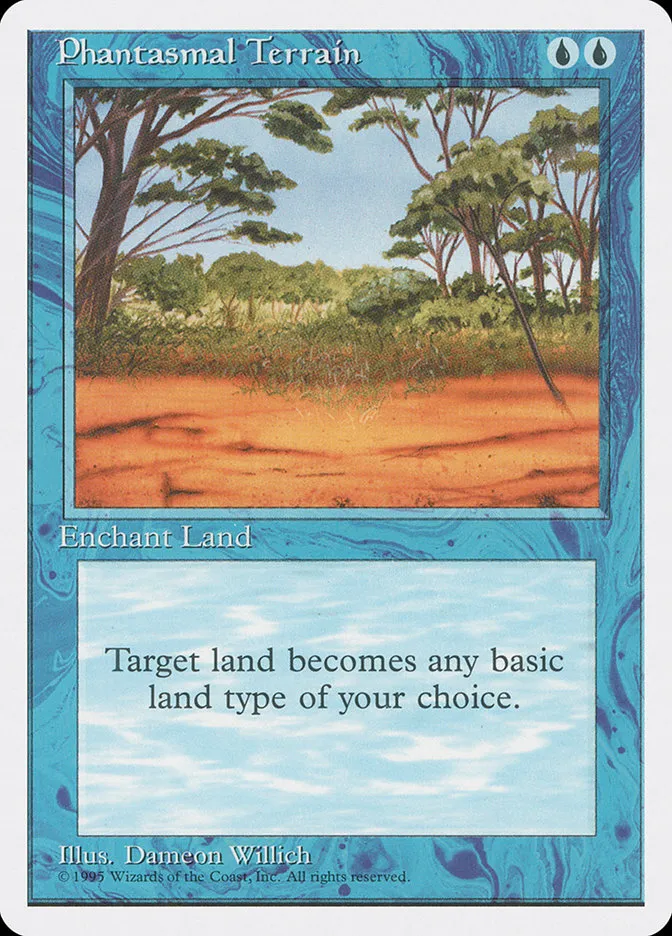 1995 Fourth Edition Phantasmal Terrain common #89 common card image