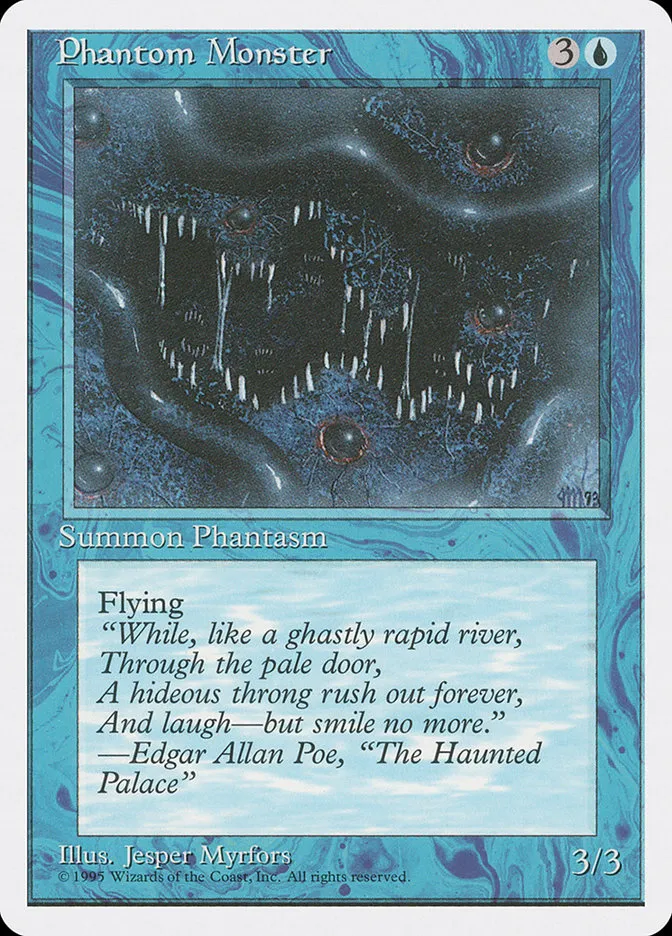 1995 Fourth Edition Phantom Monster uncommon #90 uncommon card image
