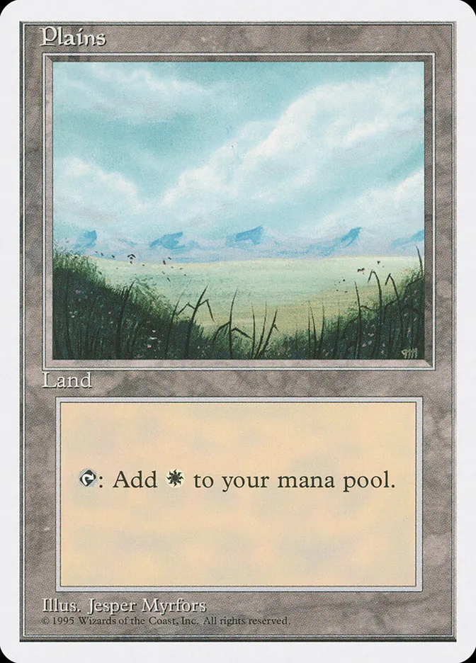 1995 Fourth Edition Plains common #364 common card image