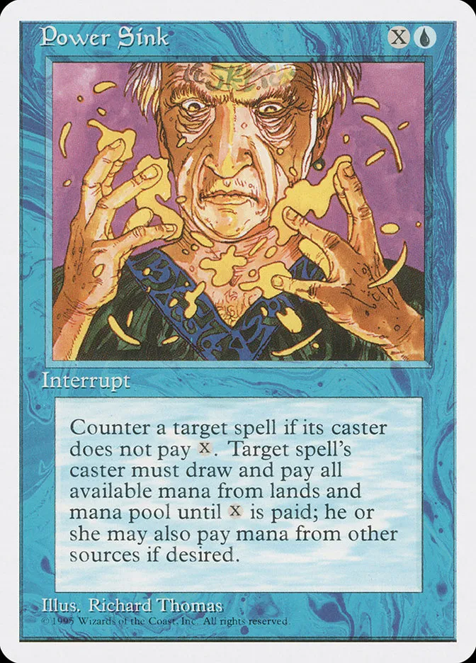 1995 Fourth Edition Power Sink common #93 common card image