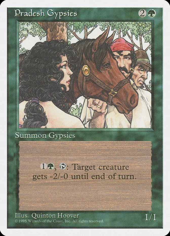1995 Fourth Edition Pradesh Gypsies common #265 common card image