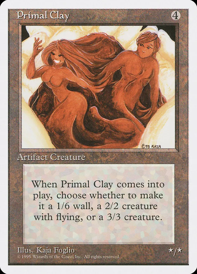 1995 Fourth Edition Primal Clay rare #342 rare card image