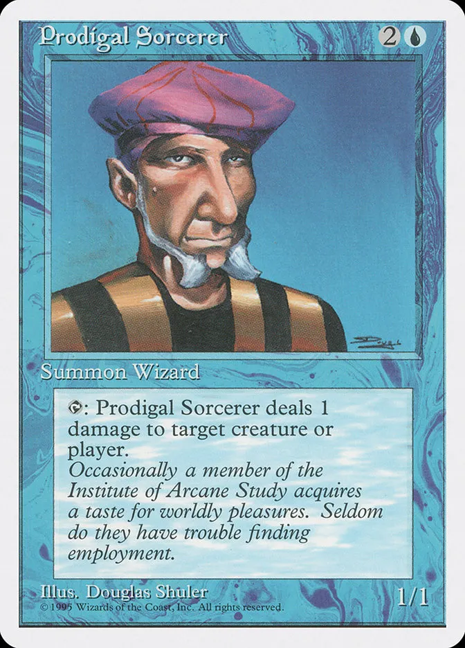 1995 Fourth Edition Prodigal Sorcerer common #94 common card image