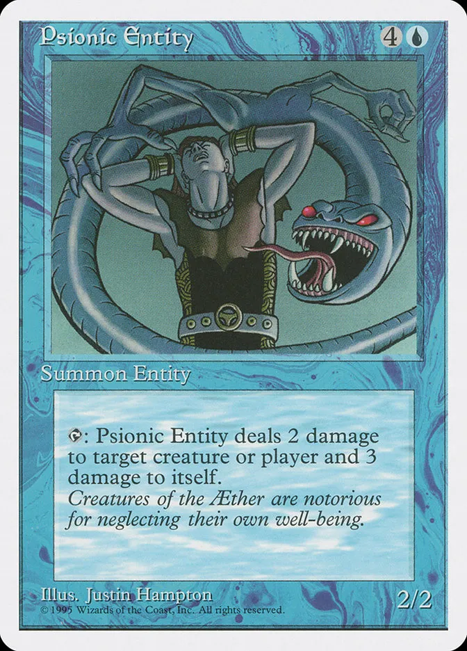 1995 Fourth Edition Psionic Entity [Alternate] rare #95 rare card image