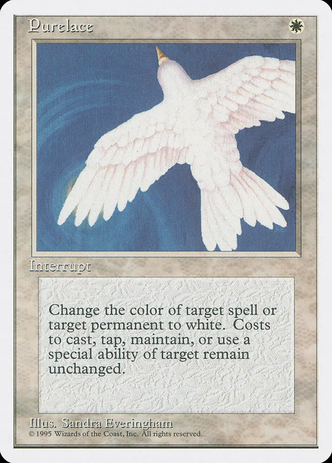 1995 Fourth Edition Purelace [Alternate] rare #43 rare card image