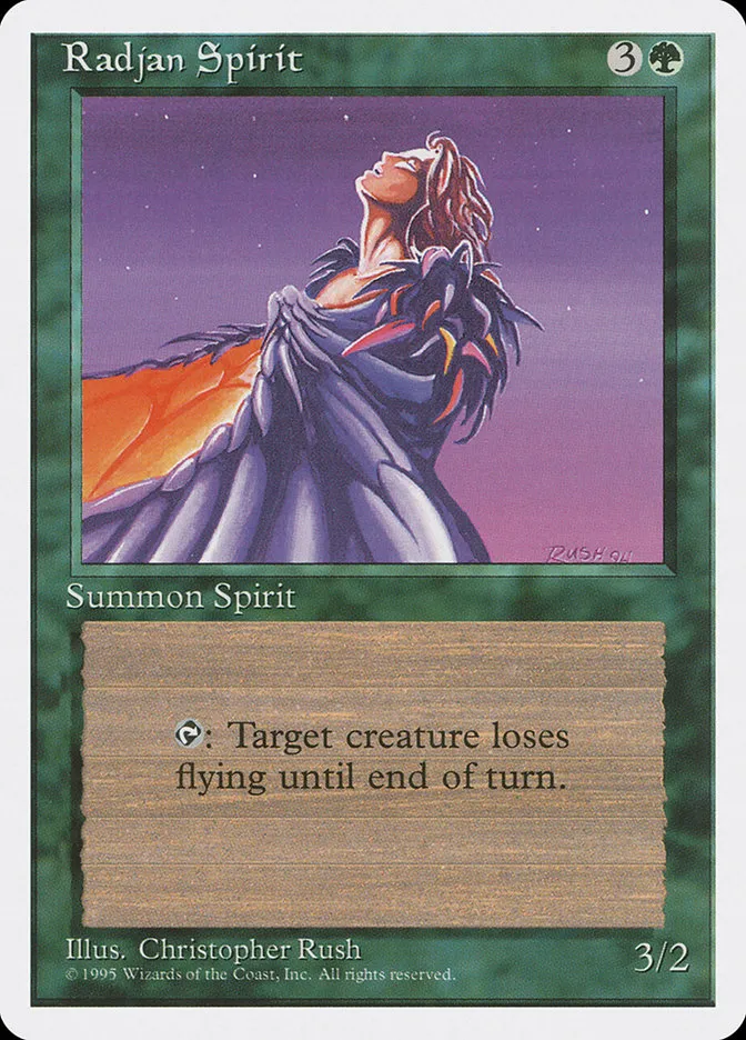 1995 Fourth Edition Radjan Spirit #266 uncommon card image