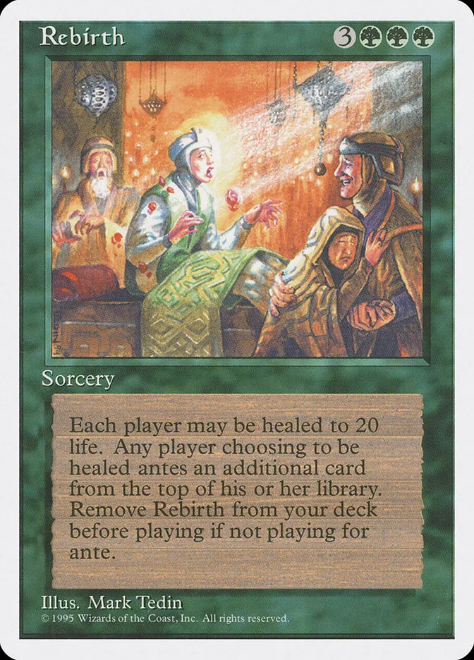 1995 Fourth Edition Rebirth rare #267 rare card image