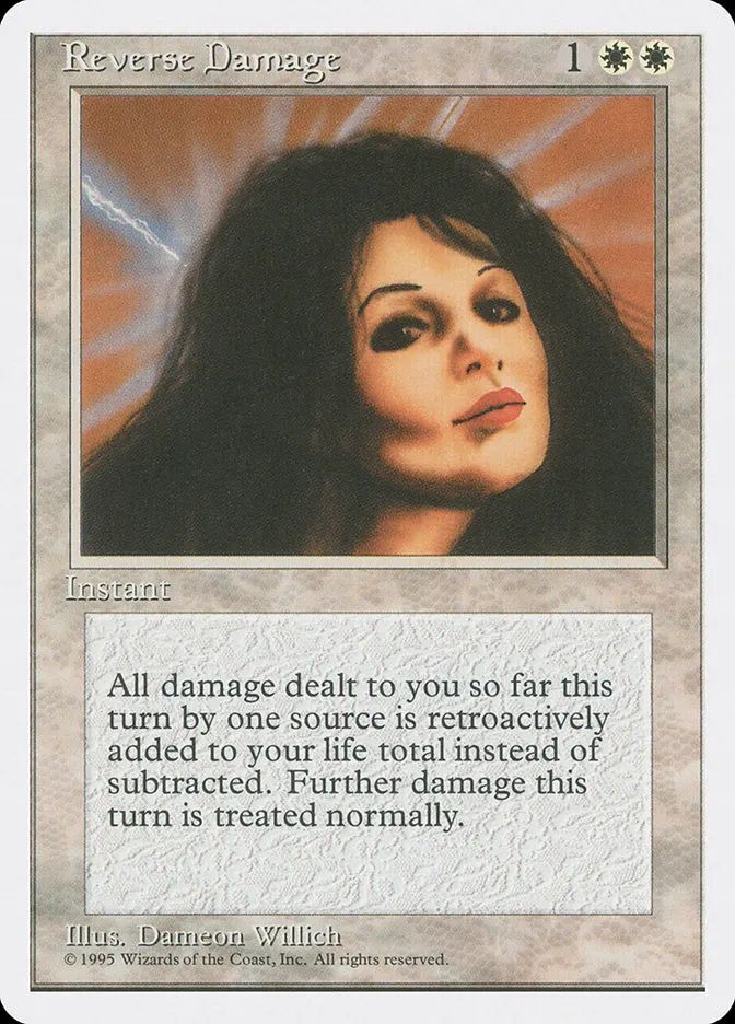 1995 Fourth Edition Reverse Damage rare #45 rare card image