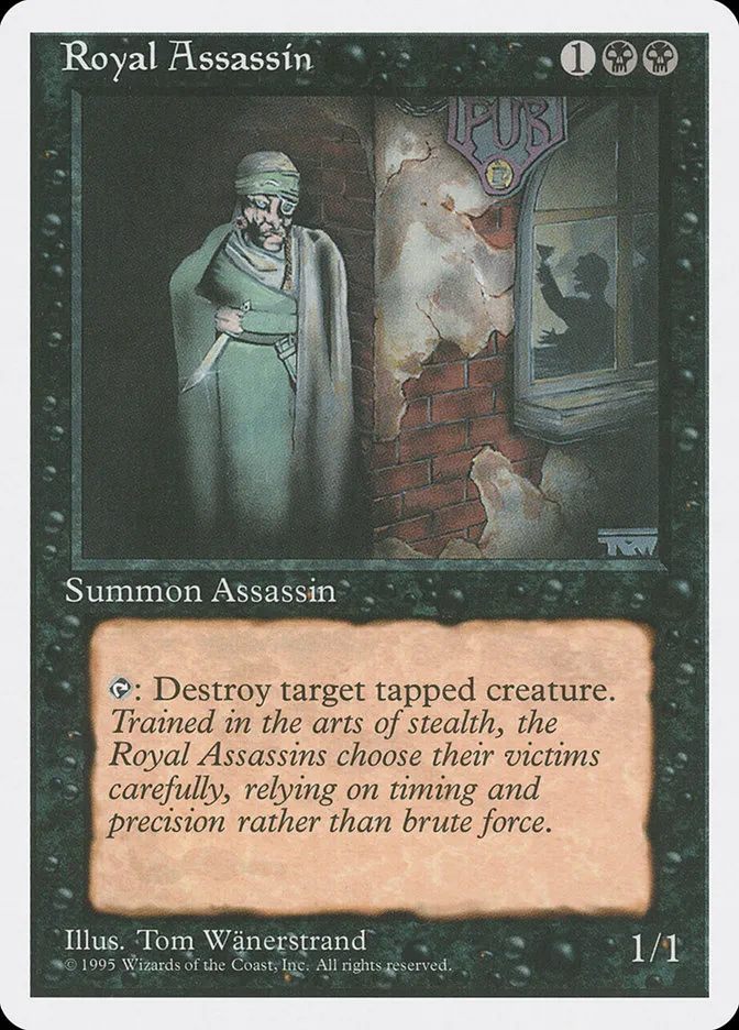 1995 Fourth Edition Royal Assassin [Alternate] rare #157 rare card image