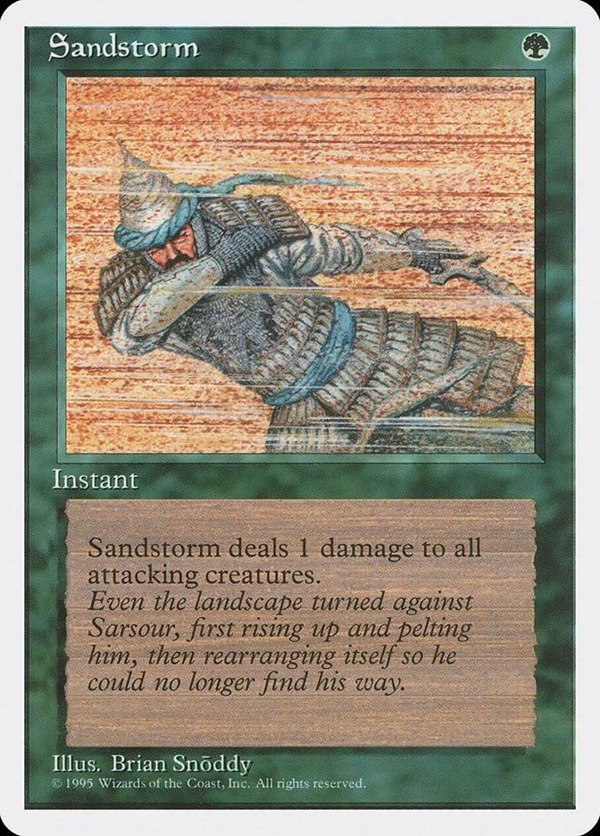 1995 Fourth Edition Sandstorm common #269 common card image