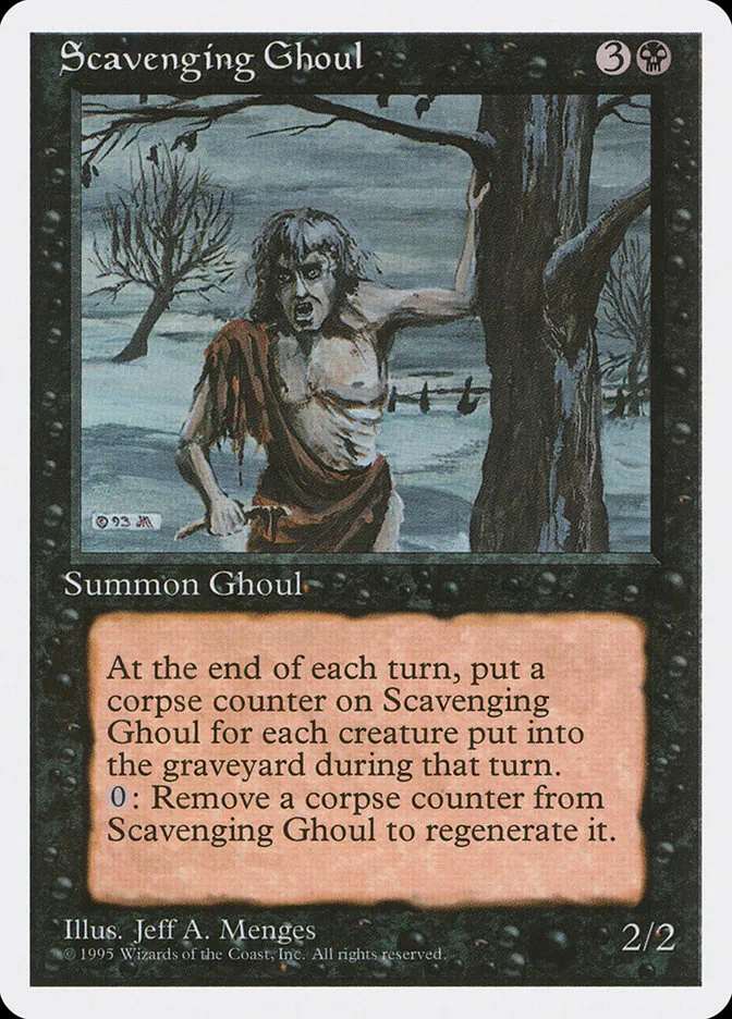 1995 Fourth Edition Scavenging Ghoul uncommon #159 uncommon card image