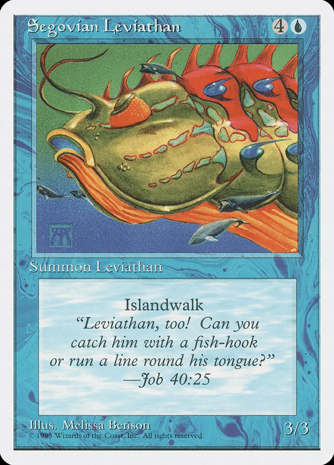 1995 Fourth Edition Segovian Leviathan uncommon #99 uncommon card image