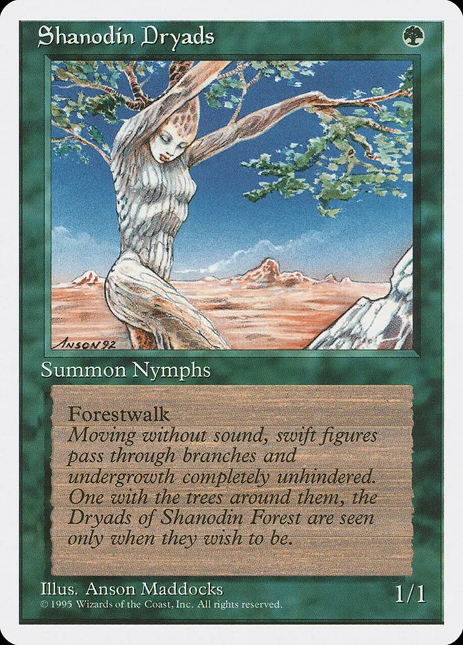 1995 Fourth Edition Shanodin Dryads common #271 common card image