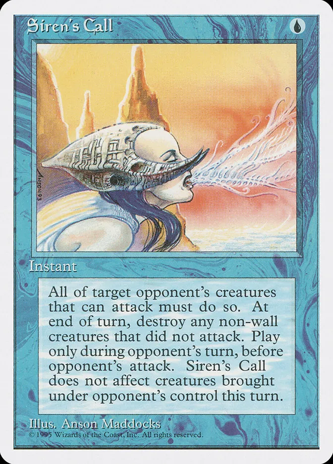 1995 Fourth Edition Siren's Call uncommon #101 uncommon card image