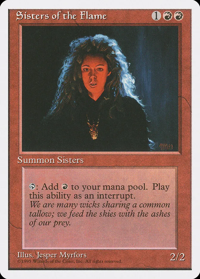 1995 Fourth Edition Sisters of the Flame #221 common card image