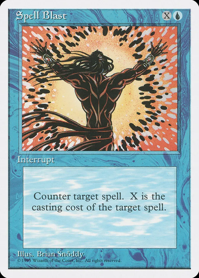 1995 Fourth Edition Spell Blast common #103 common card image