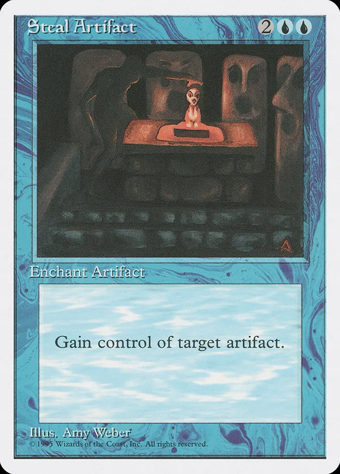 1995 Fourth Edition Steal Artifact [Alternate] uncommon #105 uncommon card image