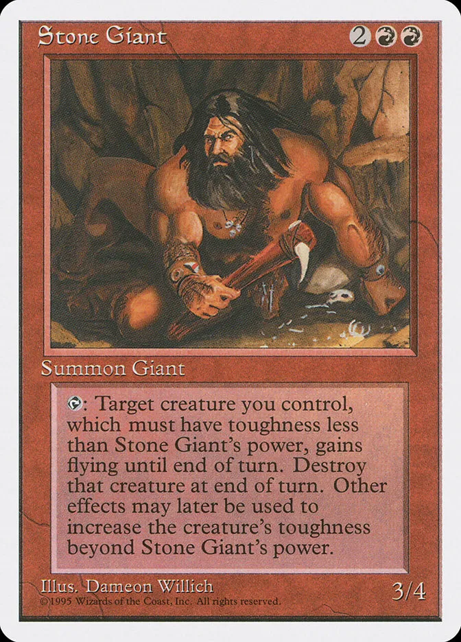 1995 Fourth Edition Stone Giant uncommon #223 uncommon card image