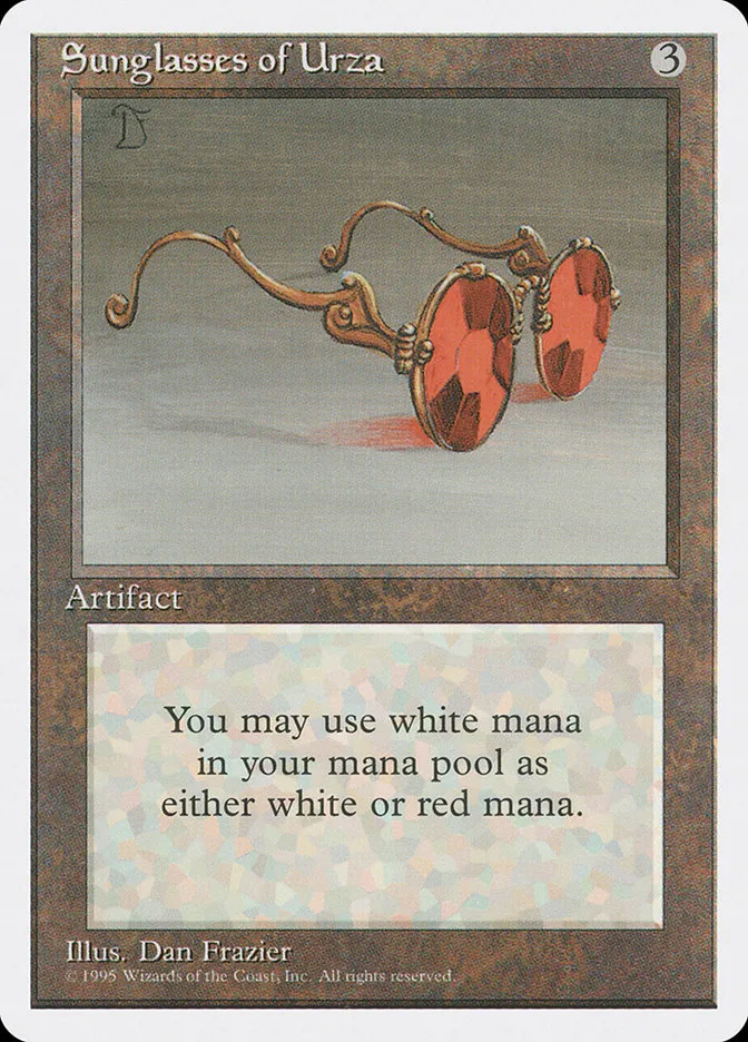 1995 Fourth Edition Sunglasses of Urza rare #347 rare card image
