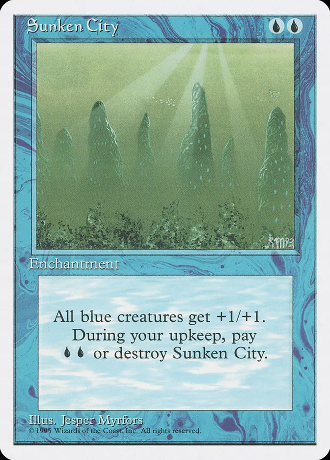 1995 Fourth Edition Sunken City common #106 common card image