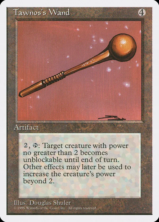 1995 Fourth Edition Tawnos's Wand uncommon #348 uncommon card image