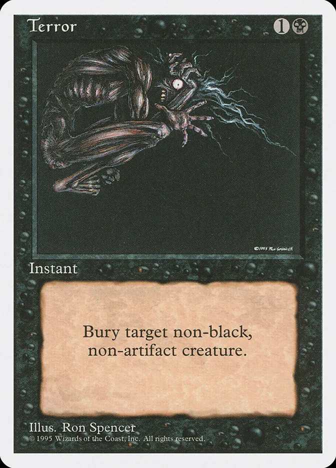 1995 Fourth Edition Terror common #164 common card image
