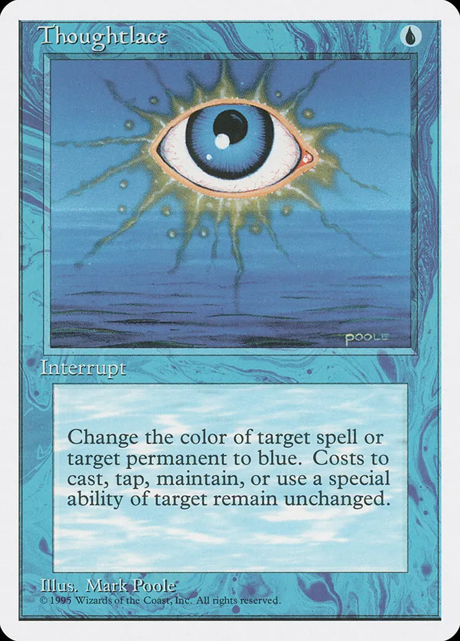 1995 Fourth Edition Thoughtlace rare #107 rare card image