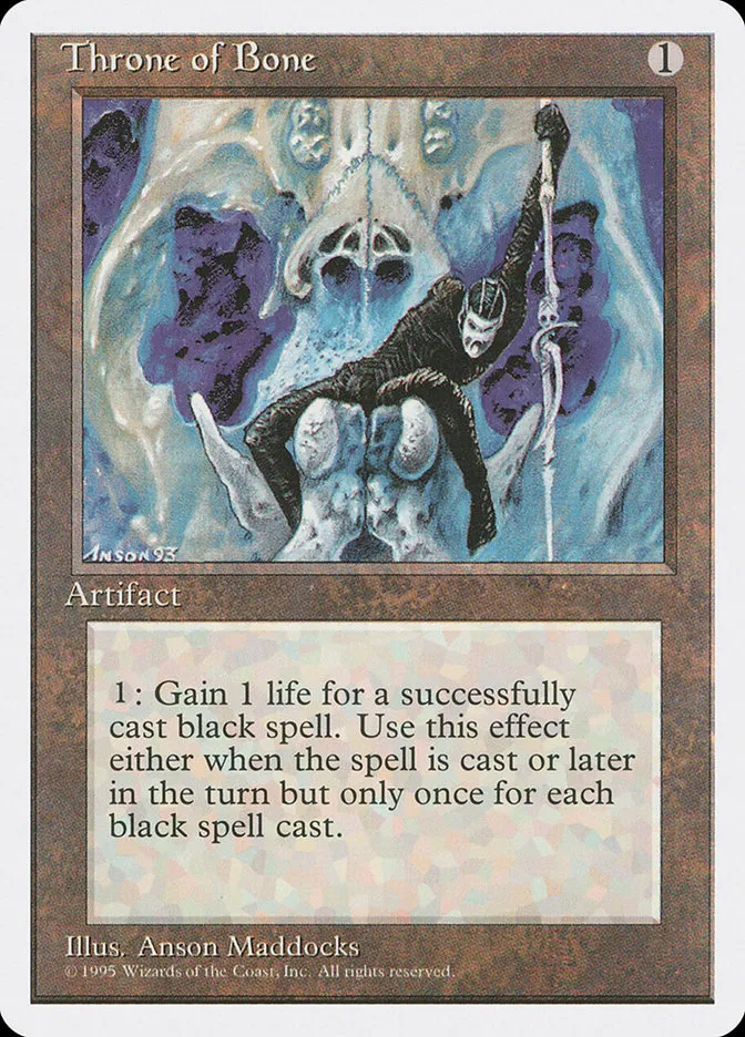 1995 Fourth Edition Throne of Bone uncommon #353 uncommon card image