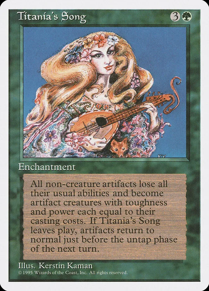 1995 Fourth Edition Titania's Song rare #276 rare card image