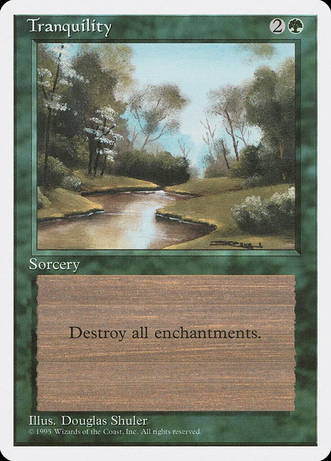 1995 Fourth Edition Tranquility common #277 common card image