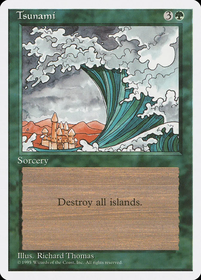 1995 Fourth Edition Tsunami uncommon #278 uncommon card image