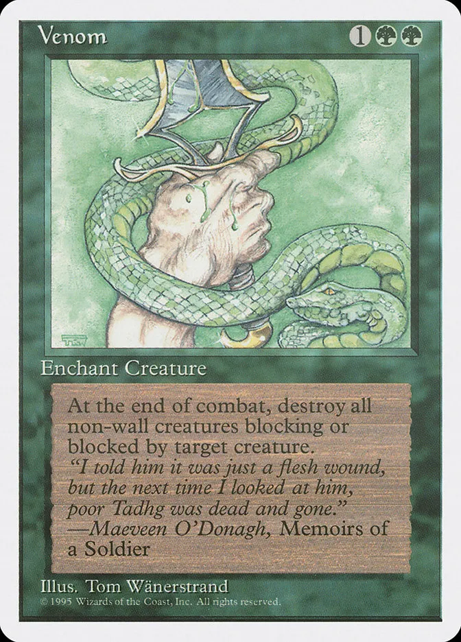 1995 Fourth Edition Venom common #280 common card image